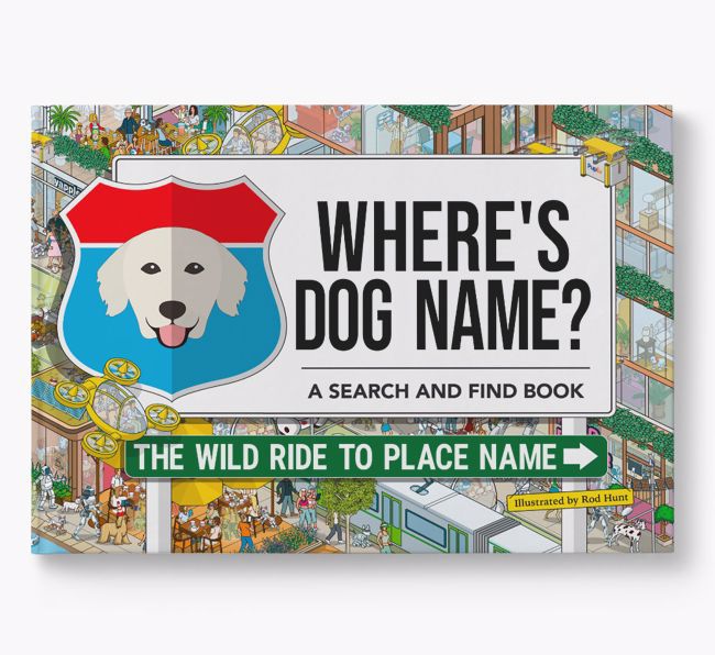 Personalised Golden Retriever Book: Where's Dog Name? Volume 3